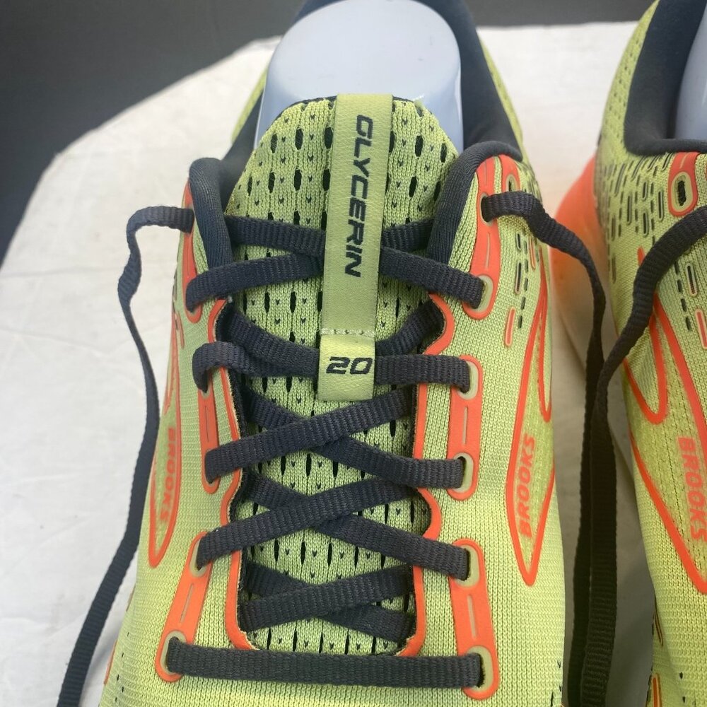 Brooks Glycerin 20 Shoes Mens Size 13D Yellow Orange Athletic Running Sneakers - Picture 11 of 14